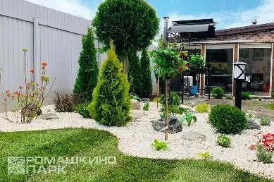 Ландшафтная композиция у дома