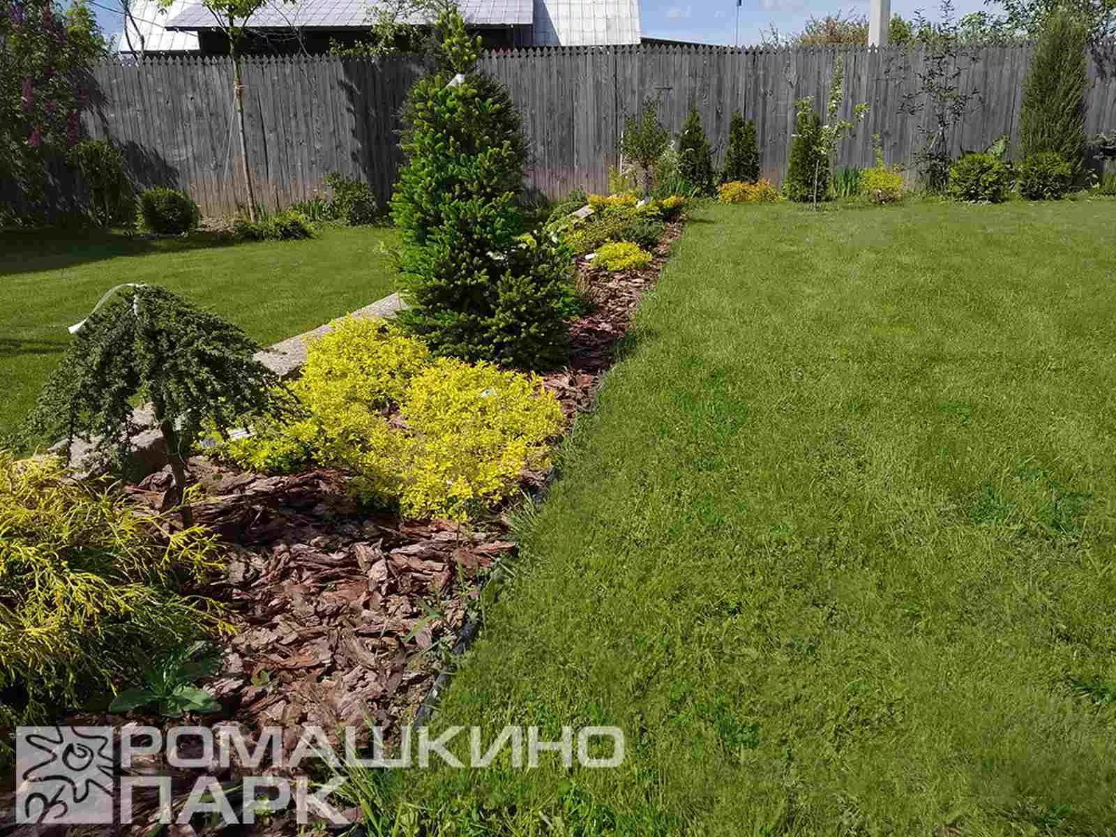 Ландшафтная композиция на приусадебном участке