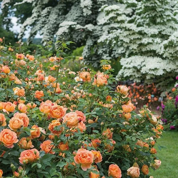 Роза парковая Lady of Shalott (Леди оф Шалотт) куст